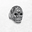 Skull Ring Fine Jewerly Autumn Ethnic Gift In 925 Sterling Silver