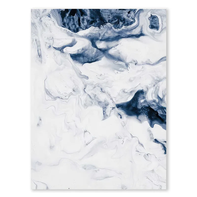 Set of 3 Abstract Ocean Canvas Paintings Modern Atmosphere Minimalist Gallery Art Poster Bedroom Wall Art