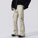Casual Multi-pocket Micro Flared Cargo Pants Trousers