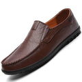 Classic Men's Leather Casual Shoes Breathable Loafers Men Cross-border Shoes Men Comfortable Slip-ons