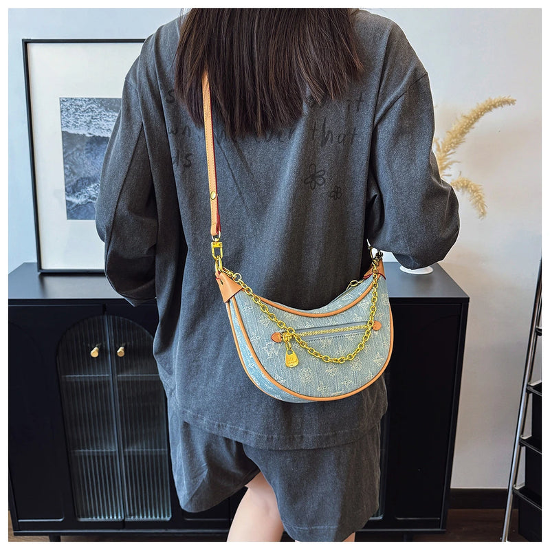 Designer Leather Shoulder Bag for Ladies Women's Handbags Crossbody-Bag Popular Classic Elegant