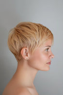Blonde Hair Cut Wig 4Inches Short Pixie Cut Wig Human Hair