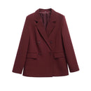 Women's Blazer Spring Coat Outerwear Long Sleeve Blazer Woman Clothing in Jackets