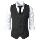 Formal Vest for Men Suits Wedding Waistcoat Vintage Striped Medieval Mens Dress Vest