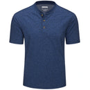 Men's Henley T-shirt Cotton Blend Summer Short Sleeve Front Placket Tee Shirt