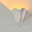 Design Shell Gypsum Wall Lamp LED E27 Wabi-sabi Baroque Art Decorative Wall Mounted