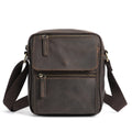 Men's Crossbody Bag Large Capacity Multi Leather Single Shoulder Crossbody Bag Commuter Retro Travel Bag