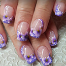 Nails for women Spring summer flowers birds design press on false nail art