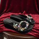 Women's Wedge heel Matching Shoe and Bag Set High Heel for Weddings and Parties