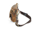 Leather Travel Retro Fanny Waist Belt Bag Chest Pack Case For Men