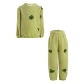 Kids Girls Boys Fleece Pajama Set Sleepwear Children Outfits Nightwear Pullover