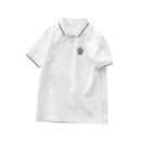 Boys Polo Shirt Kids Short Sleeve Cotton T Shirts with Embroidery Children Summer Outerwear Tops School Sport Clothes