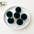 Velvet Christmas Ball Christmas Tree Small Pendant Festive Atmosphere Decoration Layout Scene Props Xmas