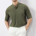 Summer Men Short Sleeve Shirts Men Slim Shirt Men Dress Shirts