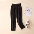 Cotton Linen Pants For Women Casual Wide Leg Pants Button Up Sweatpants