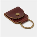 Designer Mini Handmade Personalized Leather Key Chain with Coin Strap