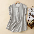  Summer Shirts Linen Sleeveless Women Blouse Loose Comfortable Causal Top