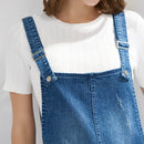 Autumn and Winter Women Casual Blue Overalls Jeans Cotton Ladies Pants