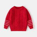 2-8T Toddler Kid Baby Boy Girl Winter Clothes Infant Sweater Loose Knit Pullover Top Warm Thick Knitwear Outfit