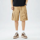 Men's Cargo Shorts Elastic Waist Casual Summer Shorts