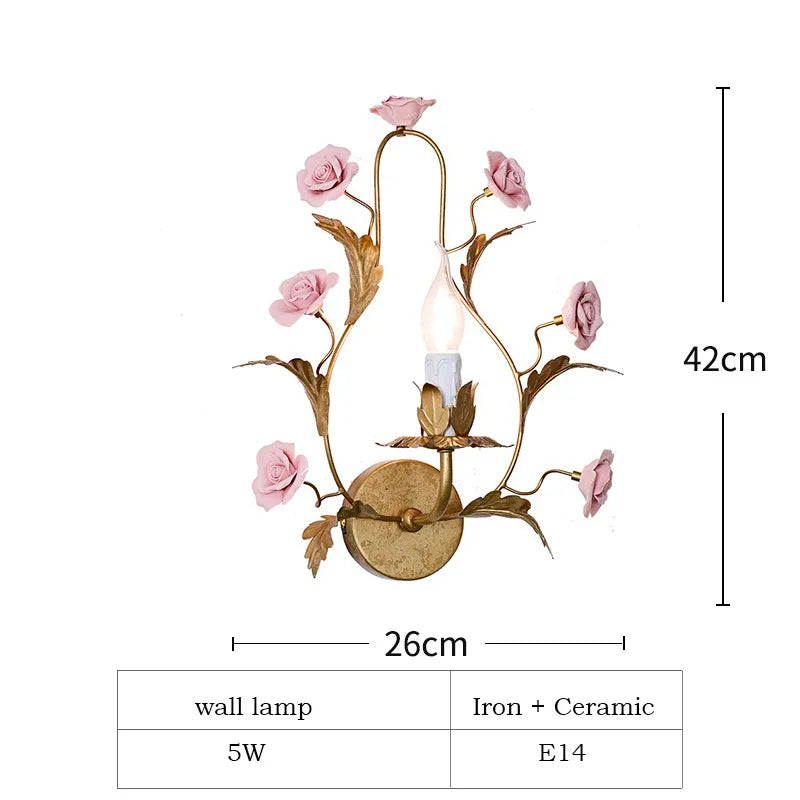 Floral Chandelier Rose Chandeliers Home Lighting Fixtures