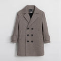 Winter Boys Woolen Coat Children's Fashion Thickened Woolen Windbreaker Kids Performance Jacket