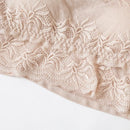 Real Silk Casual Underwear Women Solid Lace Embroidery Wire Free Sleep Bra Comfortable Top