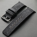 Handmade double-layer canvas strap compatible For Apple Watch men's thick Ultra S13 Watchband