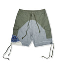 Men Army Patchwork Shorts Multi Pockets Cargo Shorts for Male