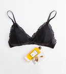 Bra Natural Silk Fine Shoulder Strap Triangle Cup Steel Ring Free for Women