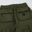Tactical Cargo Pants Solid Pants Men Women High Street Streetwear Ribbons Trousers