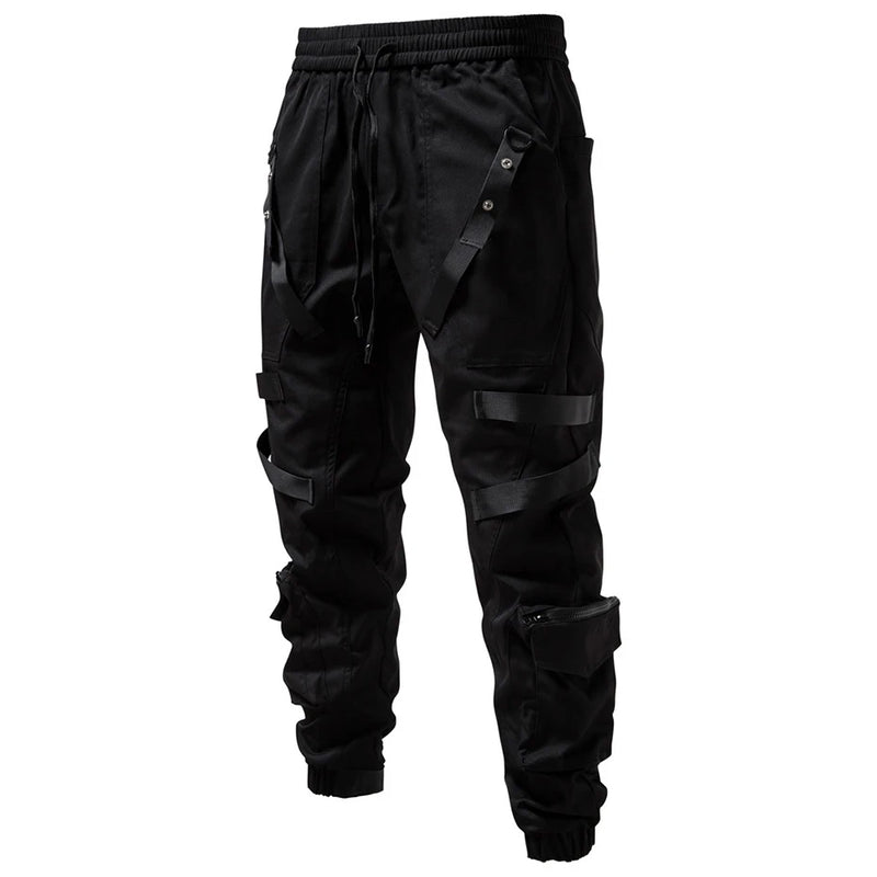 Pants Cargo Pants Joggers Men Black Hip Hop Streetwear Trousers