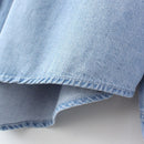 Women Spring Retro Art Two Pocket Design Blouse Loose Asymmetrical Long Tops Oversized Curve Clothes