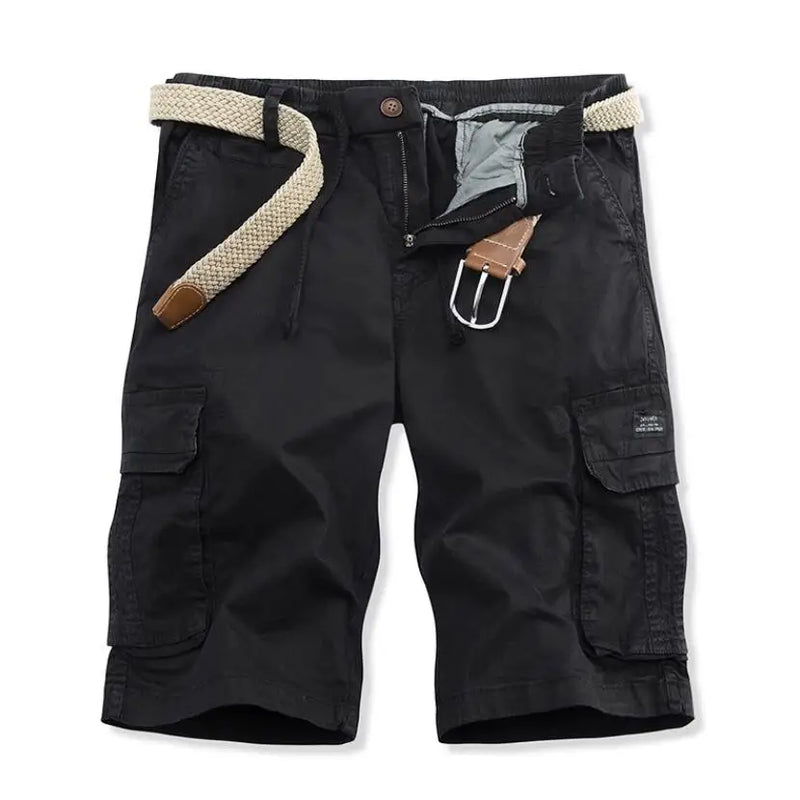 Men Cargo Shorts Multi Pocket Pants Summer Male Cotton Casual Tool Shorts Man Military Cargo Pants