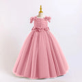 Elegant Dress for Girls Tulle Flower Wedding Evening Bridesmaid Birthday Party Gown 8-12 Years