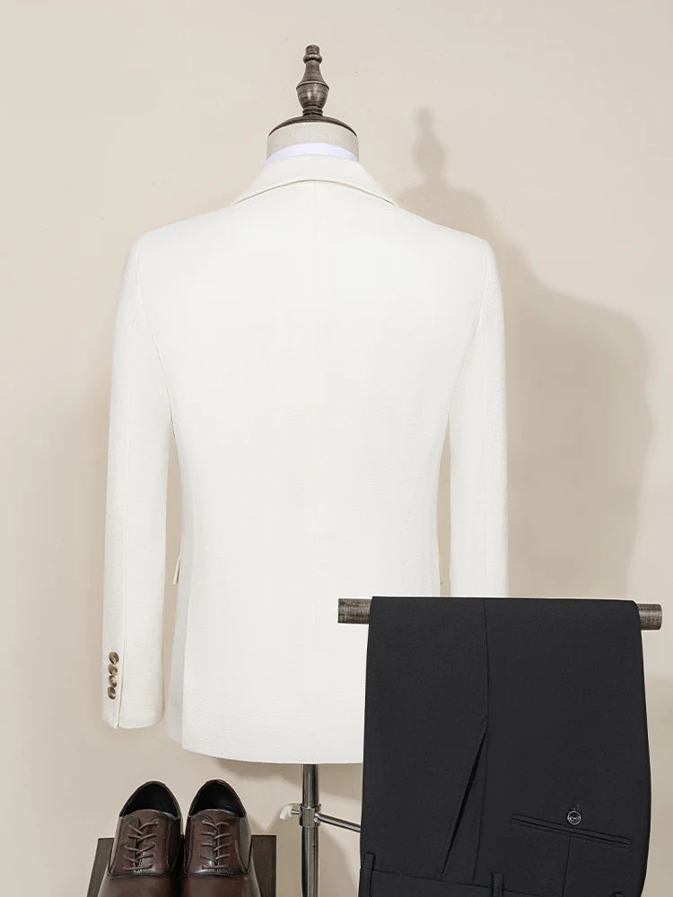 Elegant evening gown Tuxedo Prom man Suit Party Dress Slim fit casual suit wedding three-piece