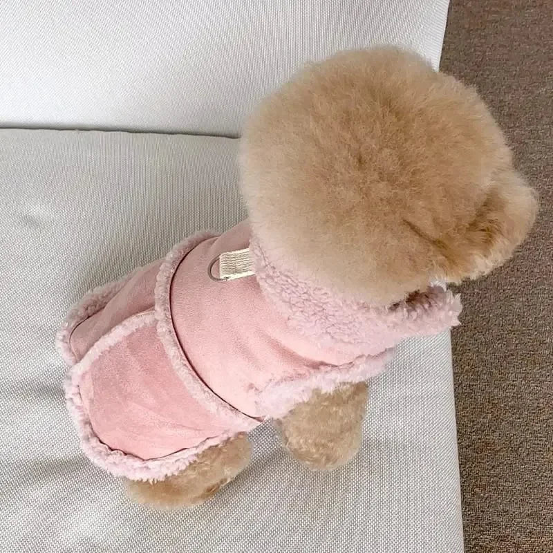 Dog Cute Vest Clothes Jacket Accessories Luxury Autumn Winter Medium Dress Soft Pet Clothing