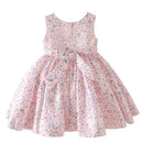 Princess Summer Dress for Kids Girl Children Sleeveless Floral Sundress Toddlers Bowknot Ball Gowns Infant Frocks