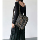 Bag for Women Vintage Shoulder Bag Crossbody Bag Soft Large Capacity Motorcycle Bag Leather Purse