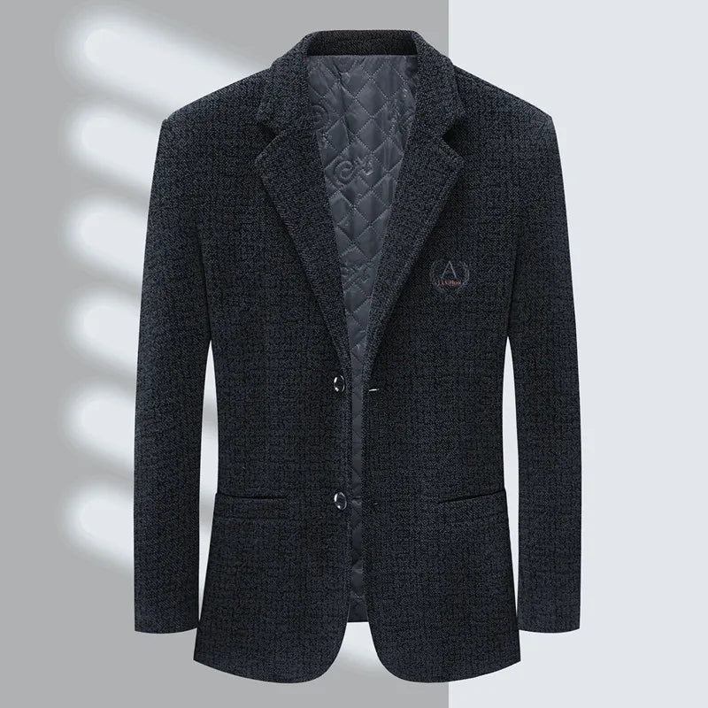 Men's Slim-fit Trend Banquet Handsome Casual Suit Tweed Suit Jacket