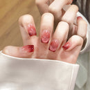 10pcs Pure Hand Pressed Short Coffin Nail Art Beautiful Nails Sparkling Elegant And Charming