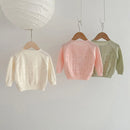 Autumn Children's Thin Knitted Sweater Cardigan Girl Breathable Soft Coats Toddler