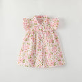 Skirt Girls Summer Children's Clothing Baby Princess Skirt Pink Series Butterfly Sleeve Baby Dress