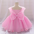Baby girl pink sweet dress with girl dress and textured girl's clothing suitable for parties