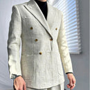 Double Breasted Suit Naples Leisure Fall Gentleman Suit Man Blazer Blazer For Men
