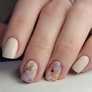Flowers Nail Art Spring Summer False Nails Detachable Finished Fake Nails Press on Nails