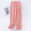 Women Pants Solid High Waist Wide Leg Streetwear Trouser