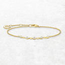 Bracelet Link Chain 925 Sterling Silver Classic Happiness Jewelry Gift For Women