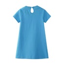 Applique Summer Cotton Birthday Dresses Kids Clothing Baby Frocks Costume Princess