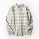 Men Shirt Long Sleeve Blouse Classical Tops Casual Fresh Literature Pure Cotton Shirt